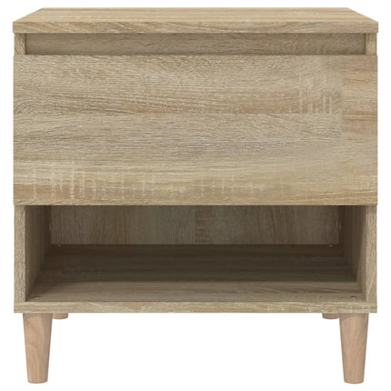 Sängbord 2 st sonoma-ek 50x46x50 cm konstruerat trä