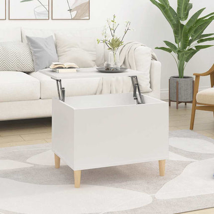 Soffbord vit 60x44,5x45 cm konstruerat trä