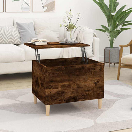 Soffbord rökfärgad ek 60x44,5x45 cm konstruerat trä