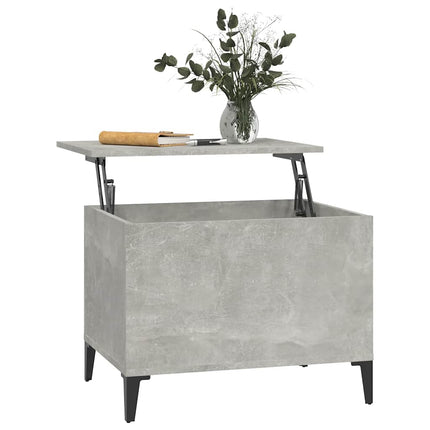 Soffbord betonggrå 60x44,5x45 cm konstruerat trä