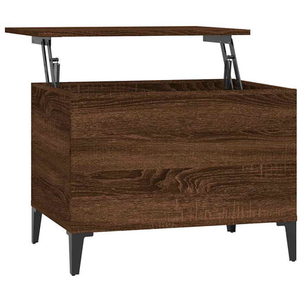 Soffbord brun ek 60x44,5x45 cm konstruerat trä