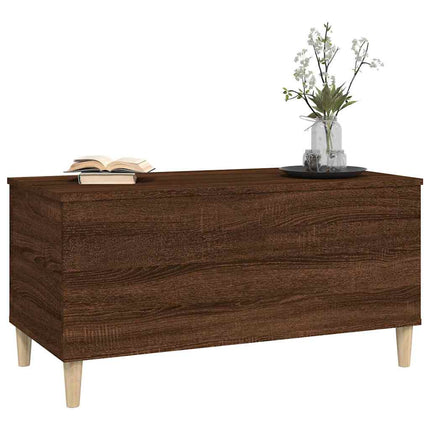 Soffbord brun ek 90x44,5x45 cm konstruerat trä