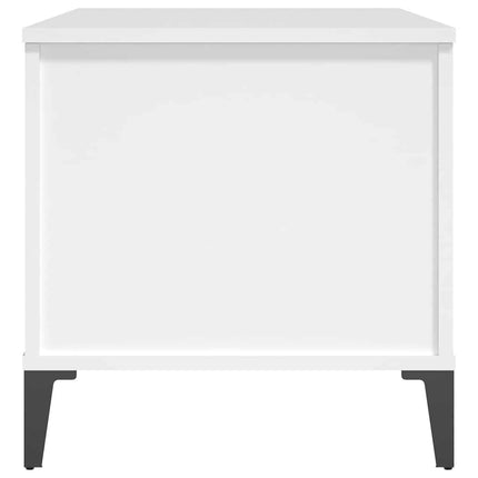 Soffbord vit 90x44,5x45 cm konstruerat trä