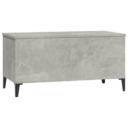 Soffbord betonggrå 90x44,5x45 cm konstruerat trä