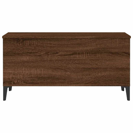 Soffbord brun ek 90x44,5x45 cm konstruerat trä