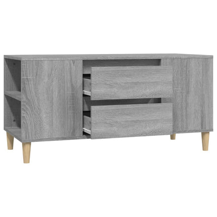 Tv-bänk grå sonoma 102x44,5x50 cm konstruerat trä