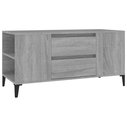 Tv-bänk grå sonoma 102x44,5x50 cm konstruerat trä