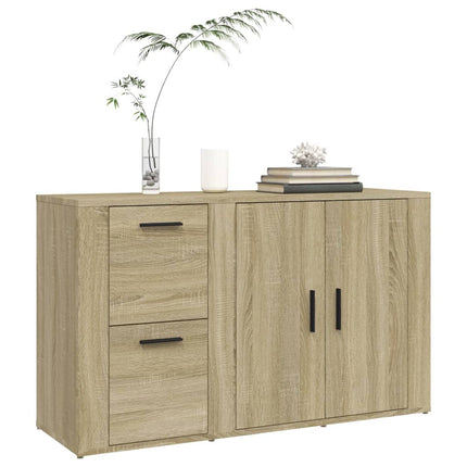 Skänk sonoma-ek 100x33x59,5 cm konstruerat trä