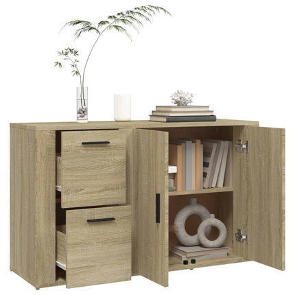 Skänk sonoma-ek 100x33x59,5 cm konstruerat trä