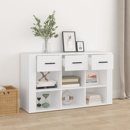 Skänk vit 100x30x59,5 cm konstruerat trä
