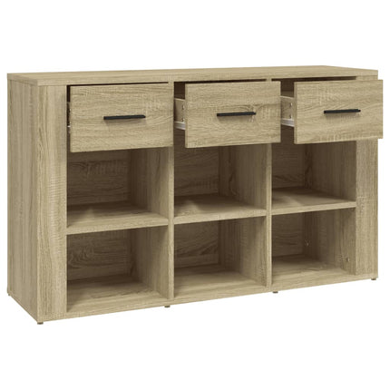 Skänk sonoma-ek 100x30x59,5 cm konstruerat trä