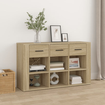 Skänk sonoma-ek 100x30x59,5 cm konstruerat trä