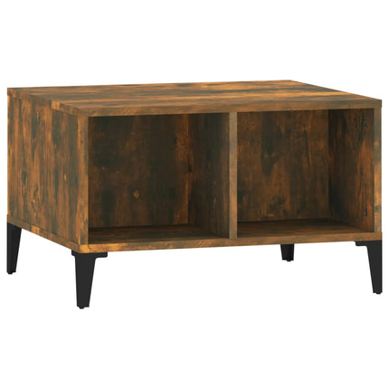 Soffbord rökfärgad ek 60x50x36,5 cm konstruerat trä