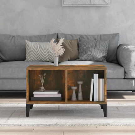 Soffbord rökfärgad ek 60x50x36,5 cm konstruerat trä
