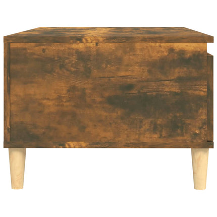 Soffbord rökfärgad ek 90x50x36,5 cm konstruerat trä