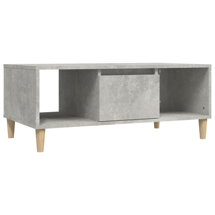 Soffbord betonggrå 90x50x36,5 cm konstruerat trä
