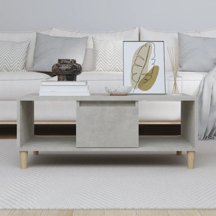 Soffbord betonggrå 90x50x36,5 cm konstruerat trä