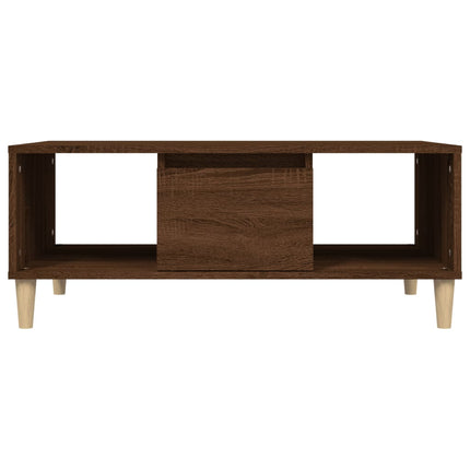 Soffbord brun ek 90x50x36,5 cm konstruerat trä
