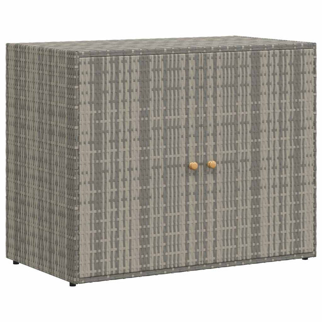 Trädgårdsskåp grå 100x55,5x80 cm konstrotting