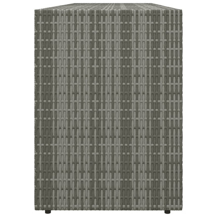 Trädgårdsskåp grå 198x55,5x80 cm konstrotting