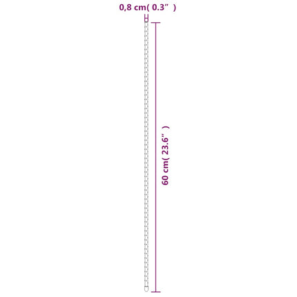 Växtstöd 30 st grön 60 cm stål