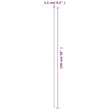 Växtstöd 30 st grön 150 cm stål