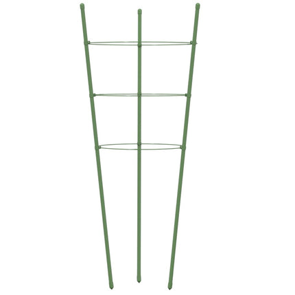 Växtstöd med 3 ringar 5 st grön 60 cm stål