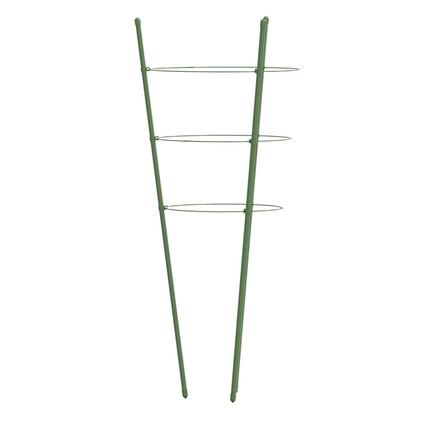 Växtstöd med 3 ringar 5 st grön 60 cm stål