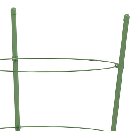Växtstöd med 3 ringar 5 st grön 75 cm stål