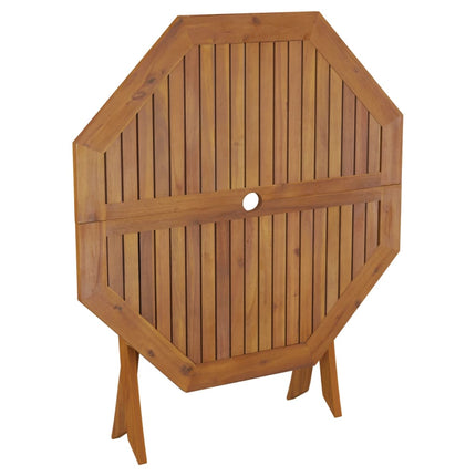 Hopfällbart trädgårdsbord 90x75 cm massivt akaciaträ