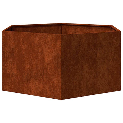 Odlingslåda rostfärgad 90x90x45 cm rosttrögt stål