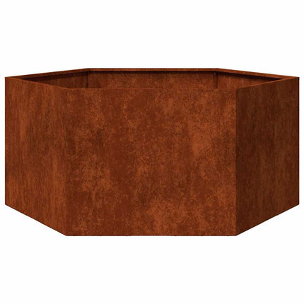 Odlingslåda rostfärgad 90x90x45 cm rosttrögt stål