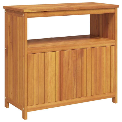 Konsolbord för trädgården 80x35x75 cm massivt akaciaträ