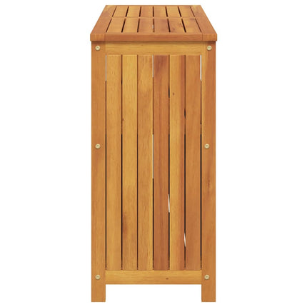Avlastningsbord för trädgård 110x35x75 cm massivt akaciaträ