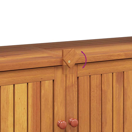 Avlastningsbord för trädgård 110x35x75 cm massivt akaciaträ