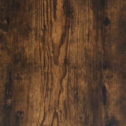 Hörnhylla rökfärgad ek 33x33x100 cm konstruerat trä