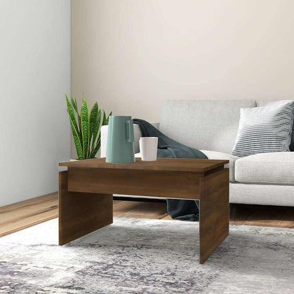 Soffbord brun ek 68x50x38 cm konstruerat trä