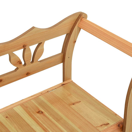 Trädgårdsbänk 107x45x75,5 cm massivt granträ