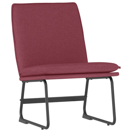 Loungestol vinröd 52x75x76 cm tyg