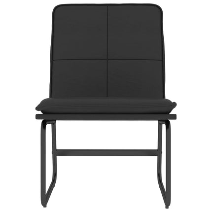 Loungestol svart 54x75x76 cm konstläder