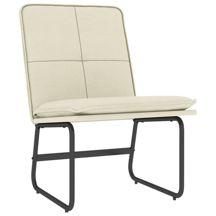 Loungestol gräddvit 54x75x76 cm konstläder