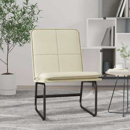Loungestol gräddvit 54x75x76 cm konstläder