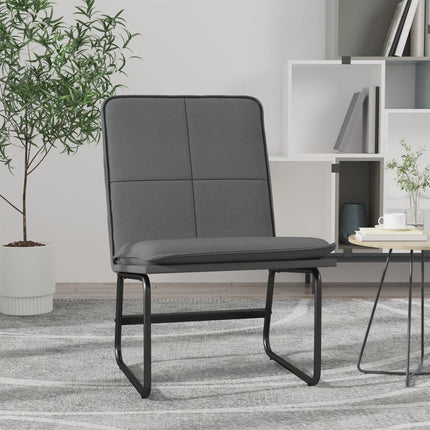 Loungestol grå 54x75x76 cm konstläder