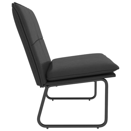 Bänk svart 100x75x76 cm konstläder