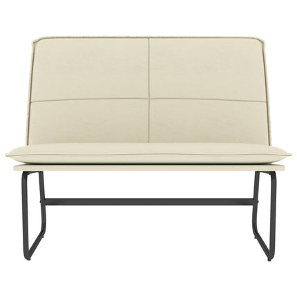 Bänk gräddvit 100x75x76 cm konstläder