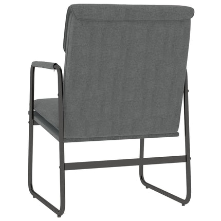 Loungestol mörkgrå 55x64x80 cm tyg