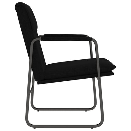 Loungestol svart 55x64x80 cm tyg