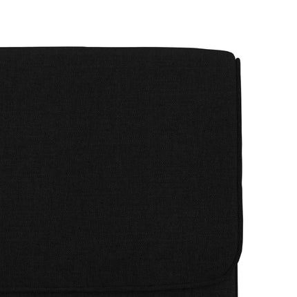 Loungestol svart 55x64x80 cm tyg
