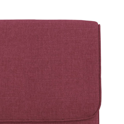 Loungestol vinröd 55x64x80 cm tyg