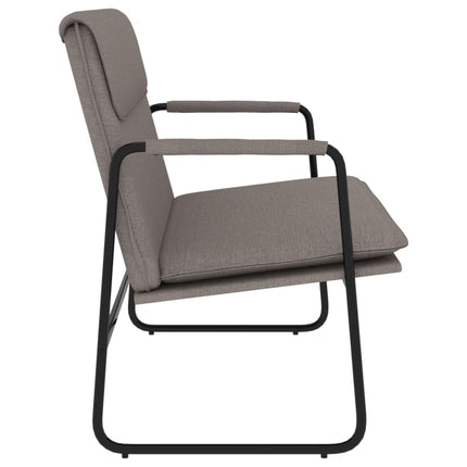 Bänk taupe 100x64x80 cm tyg